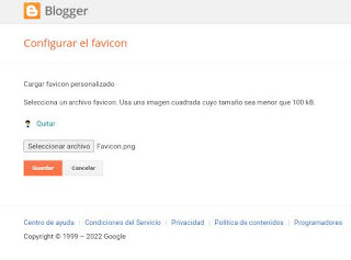 Subir favicon