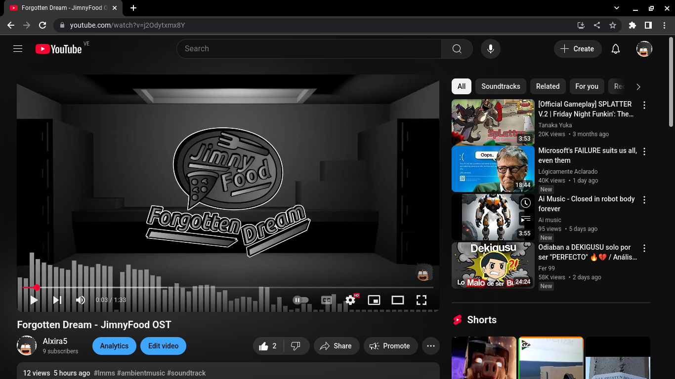 Forgotten Dream Visualizer
