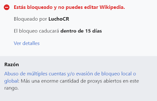 Usuario bloqueado